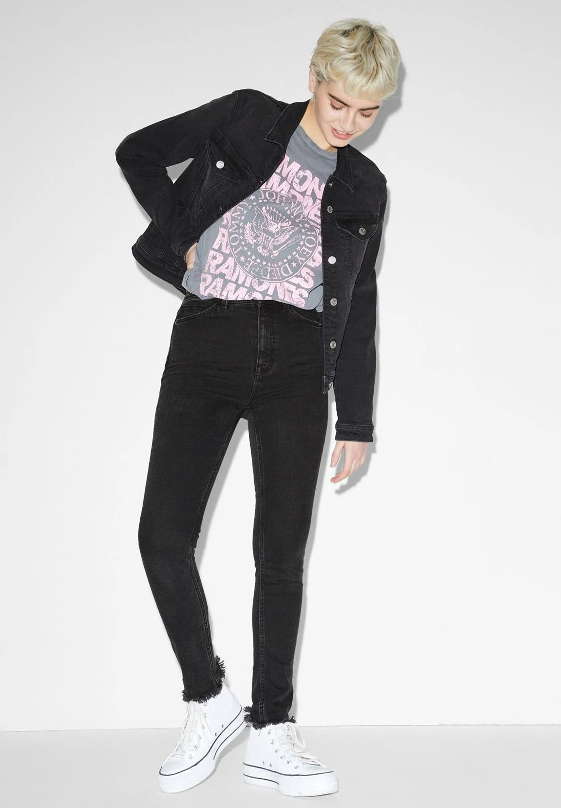 Veste En Jean - Black 2 Veste En Jean - Black – Image 2