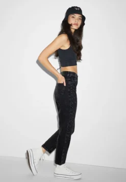 Jeans Tapered Fit - Jean Slim - Black -Clockhouse 0a968845f42544159a47c9d65a1d8f52