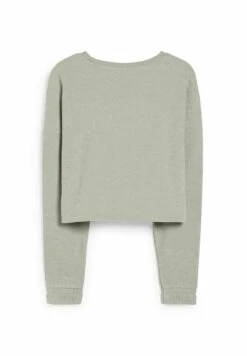 Sweatshirt - Mint Green -Clockhouse 0b0fd2f5d3ae44d1bd6b22d9cbc751e2