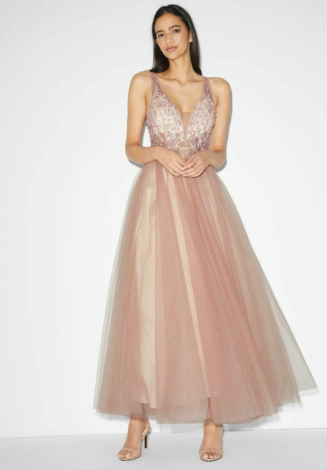 Robe De Cocktail - Beige 1 Robe De Cocktail - Beige