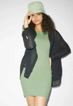 Robe Fourreau - Light Green 9 Robe Fourreau - Light Green -Clockhouse 3e6c8571d9e4405dac0494405a179249