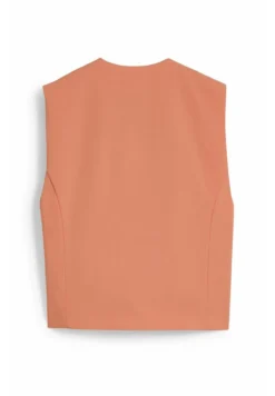 Veste Sans Manches - Orange -Clockhouse 565017fe0b20466cbc33e8361f614fc7