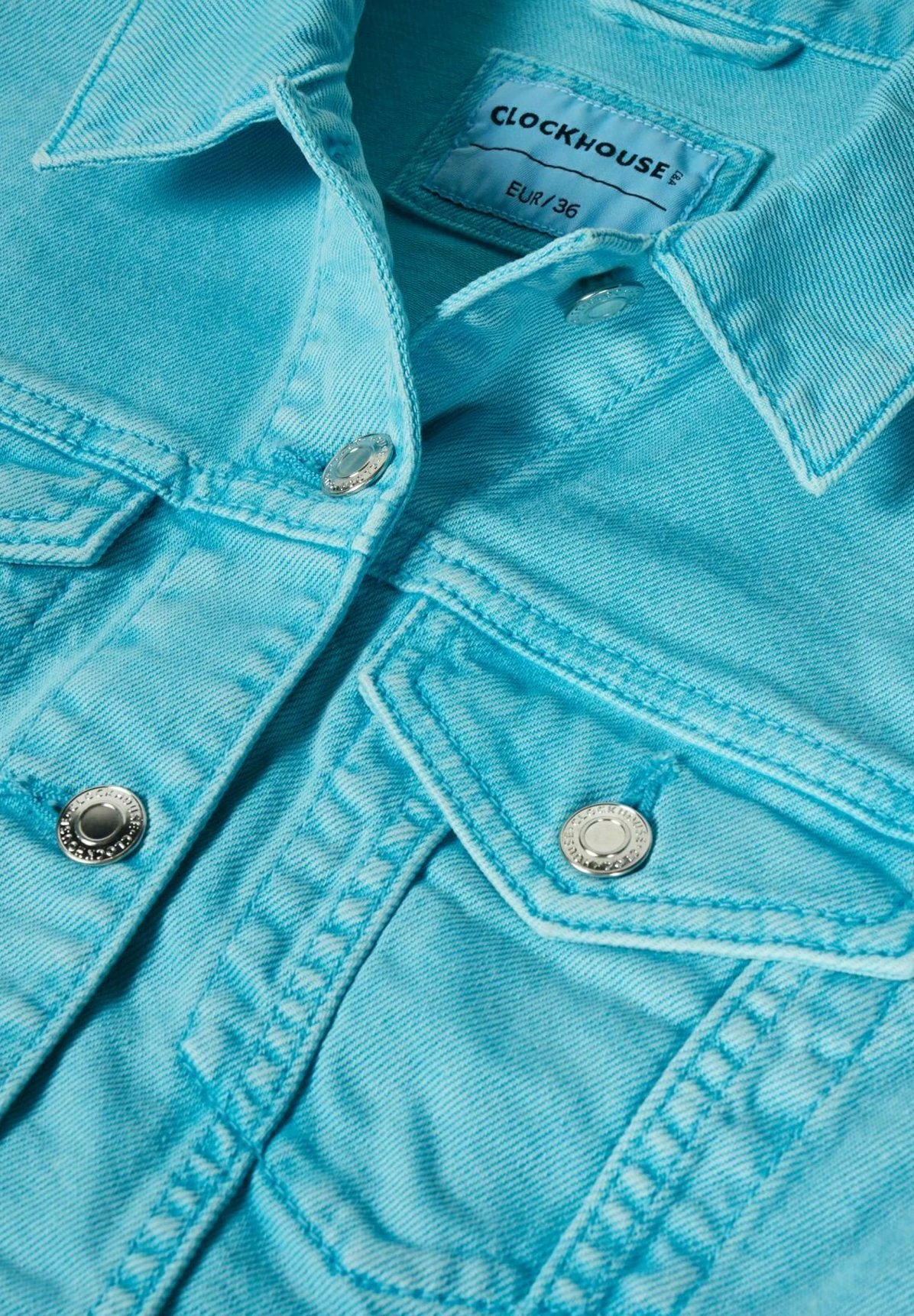 Jacks - Veste En Jean - Turquoise 3 Jacks - Veste En Jean - Turquoise – Image 3