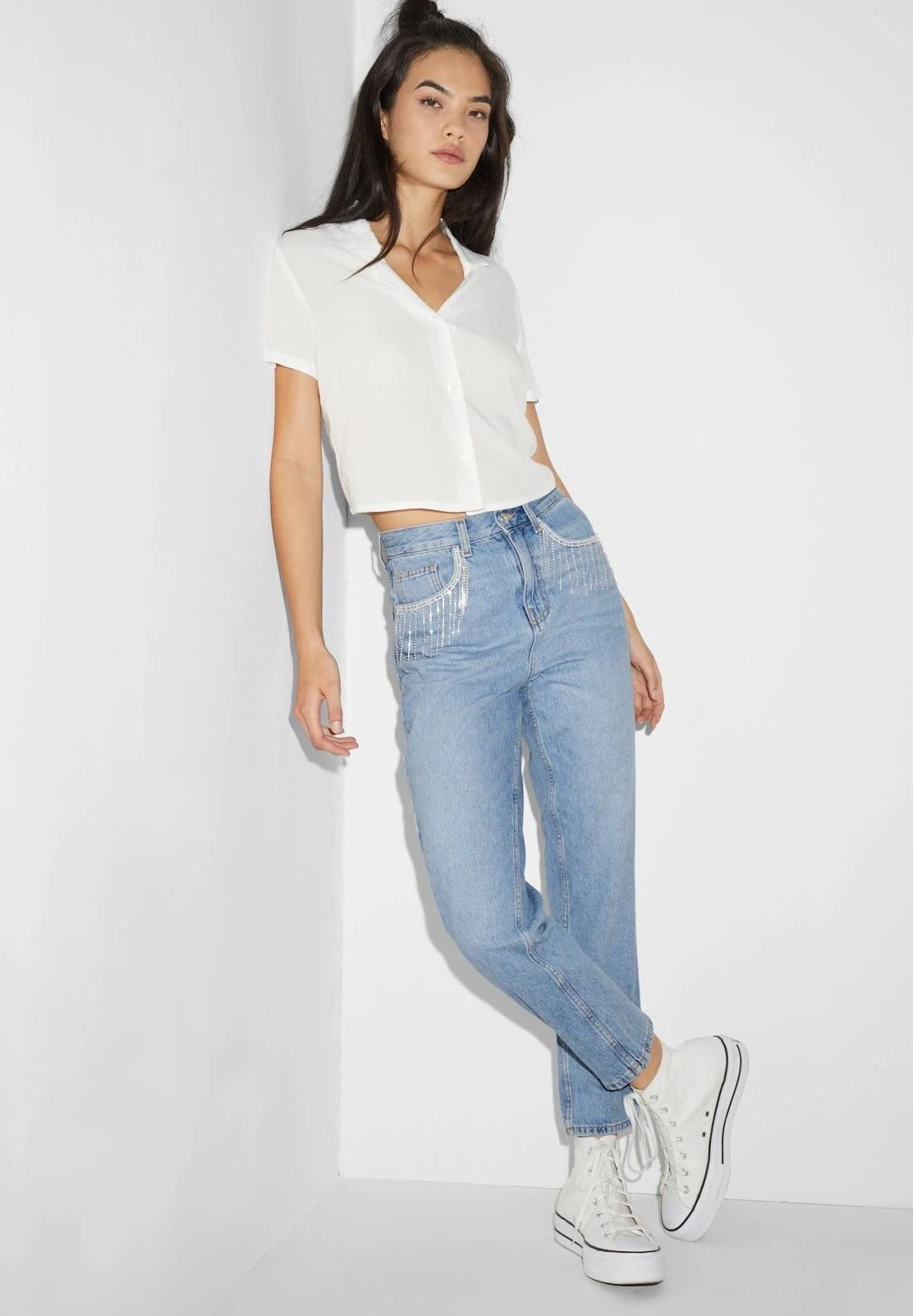 Jeans Tapered Fit - Jean Slim - Denim Light Blue 2 Jeans Tapered Fit - Jean Slim - Denim Light Blue – Image 2