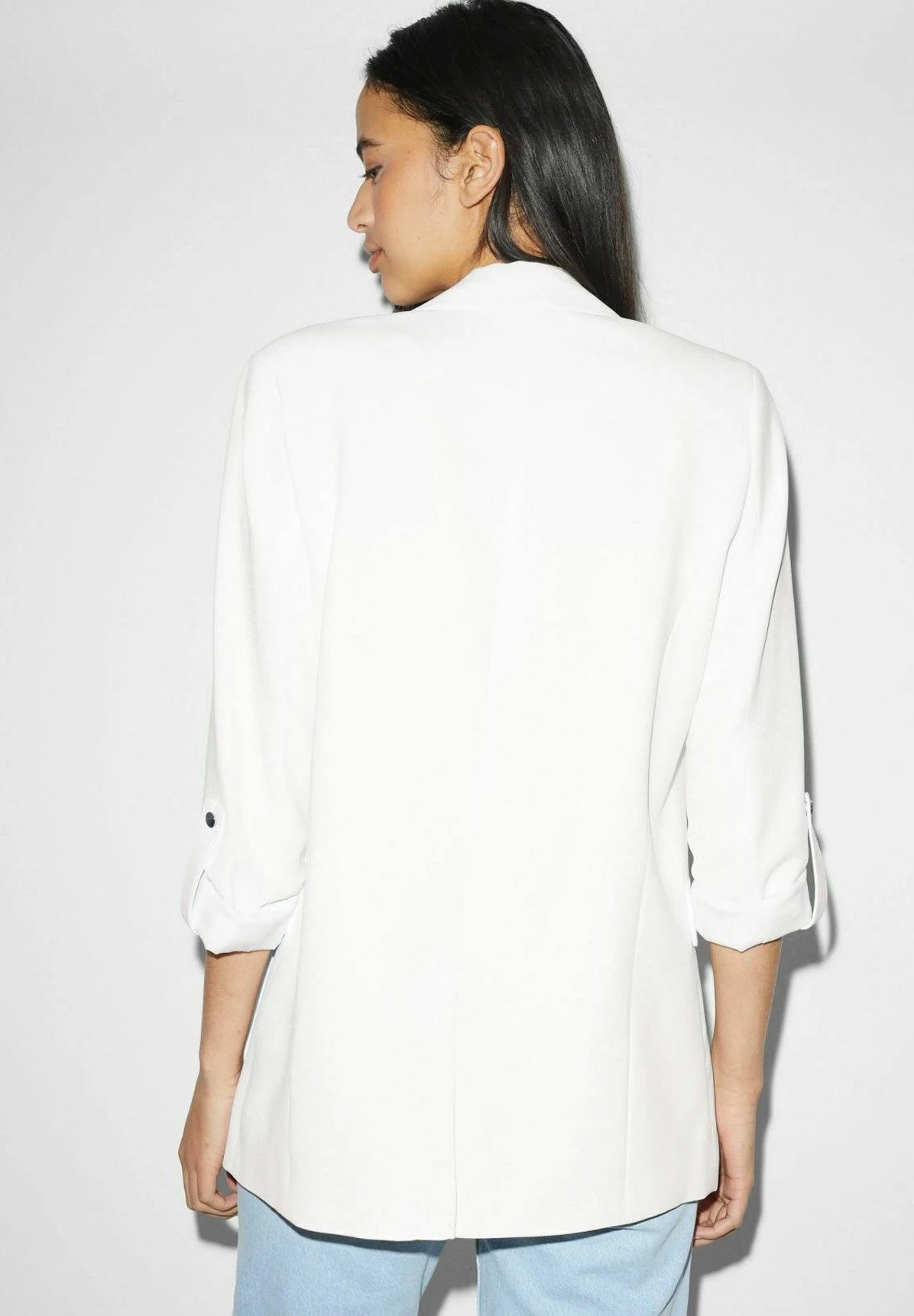 Manteau Court - White 2 Manteau Court - White – Image 2