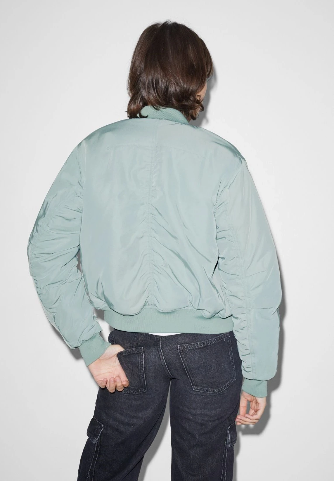 Blouson Bomber - Mint Green 2 Blouson Bomber - Mint Green – Image 2