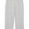 High Waist Trousers - Jean Droit - Cremewhite