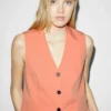 Veste Sans Manches - Orange
