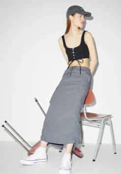 Jupe Crayon - Gray 9 Jupe Crayon - Gray -Clockhouse b232f932def54276b5e0eea2e8082cd6