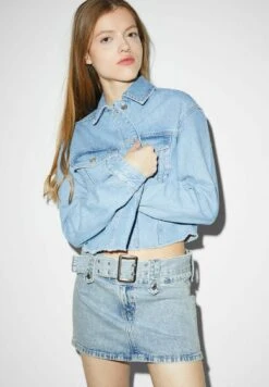 Jupe Trapèze - Denim Light Blue