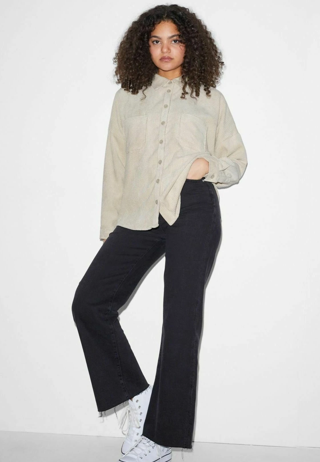 Chemisier - Light Beige 2 Chemisier - Light Beige – Image 2