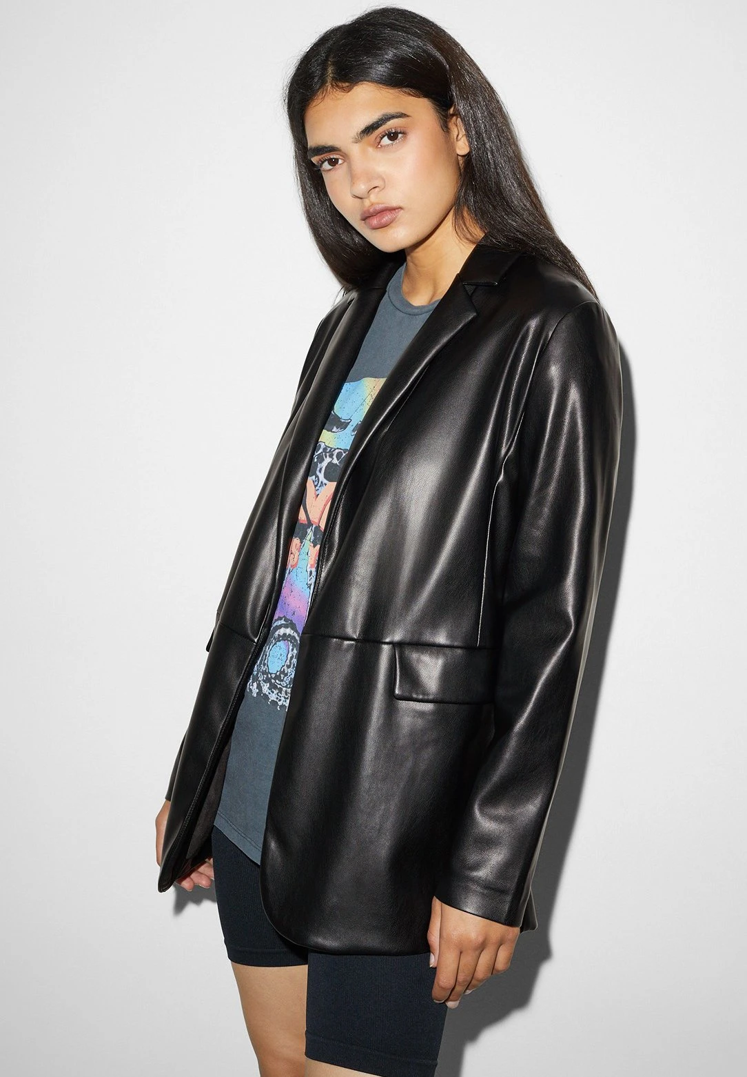 Manteau Court - Black 1 Manteau Court - Black