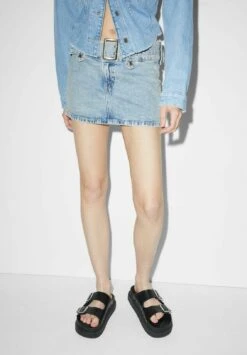 Jupe Trapèze - Denim Light Blue 10 Jupe Trapèze - Denim Light Blue -Clockhouse c8b2794dc03a4311b44e9755a63b2c81