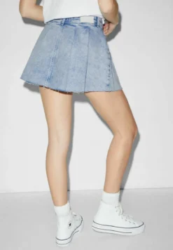 Jupe Plissée - Denim Light Blue 9 Jupe Plissée - Denim Light Blue -Clockhouse cc6fc0cbb1c64327b54f96a95e8dbbb8