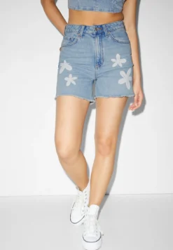 Short En Jean - Denim Light Blue
