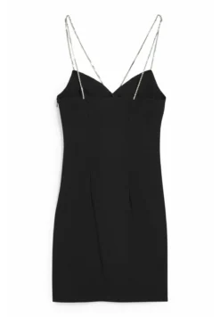 Robe Fourreau - Black 12 Robe Fourreau - Black -Clockhouse d45f5fbe28914f69a882d5ad4964a418