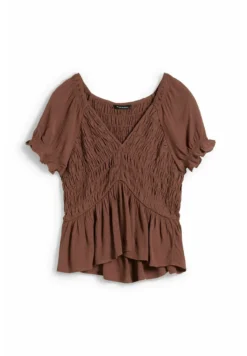 Blouse - Brown 11 Blouse - Brown -Clockhouse d56204a852254df8b8b21a3a31e9c4ca