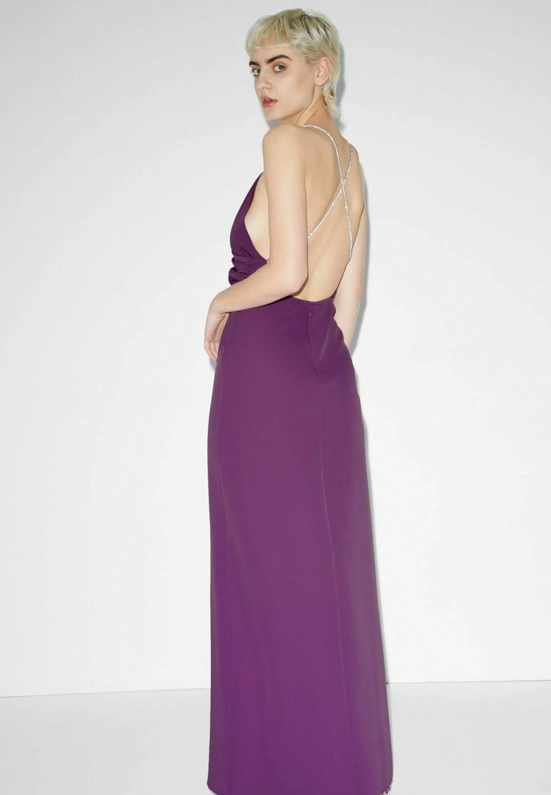 Robe De Cocktail - Violet 2 Robe De Cocktail - Violet – Image 2
