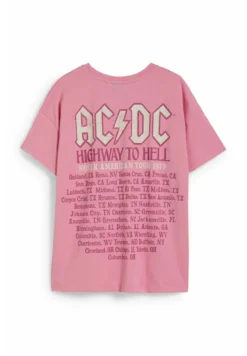 Ac/Dc - T-Shirt Imprimé - Rose 11 Ac/Dc - T-Shirt Imprimé - Rose -Clockhouse e173a89e5f4a4c4f803e220d7a9cbab4