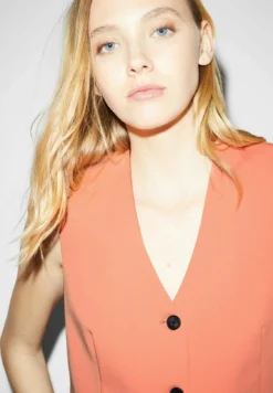 Veste Sans Manches - Orange -Clockhouse ecf8195186394b5988608eba57207ca1