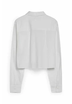 Chemisier - White -Clockhouse f541988058604bbf957fa4aa5c079040