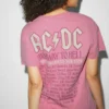 Ac/Dc - T-Shirt Imprimé - Rose